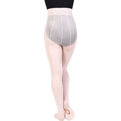 Adult TotalStretch Mesh Backseam Convertible Tights- Theatrical Pink