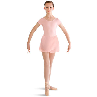 Child Basic Short Sleeve Dance Dress - Pink