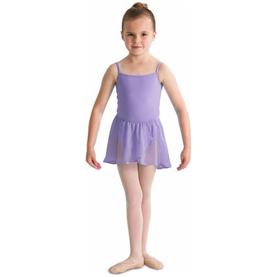 Child Georgette Mock Wrap Skirt - Lavender