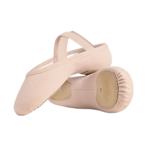 Child Performa Stretch Canvas Ballet Shoes - Theatrical Pink