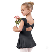 Child Bow Back Cap Sleeve Dance Dress
