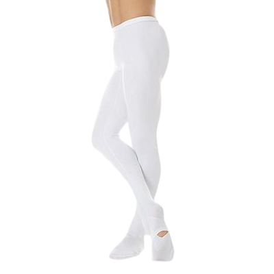Boys' Convertible Dance Tights - Dyeable White